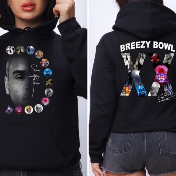 Chris Brown Breezy Bowl XX Tour hoodie sweatshirt - Picture 1 of 2